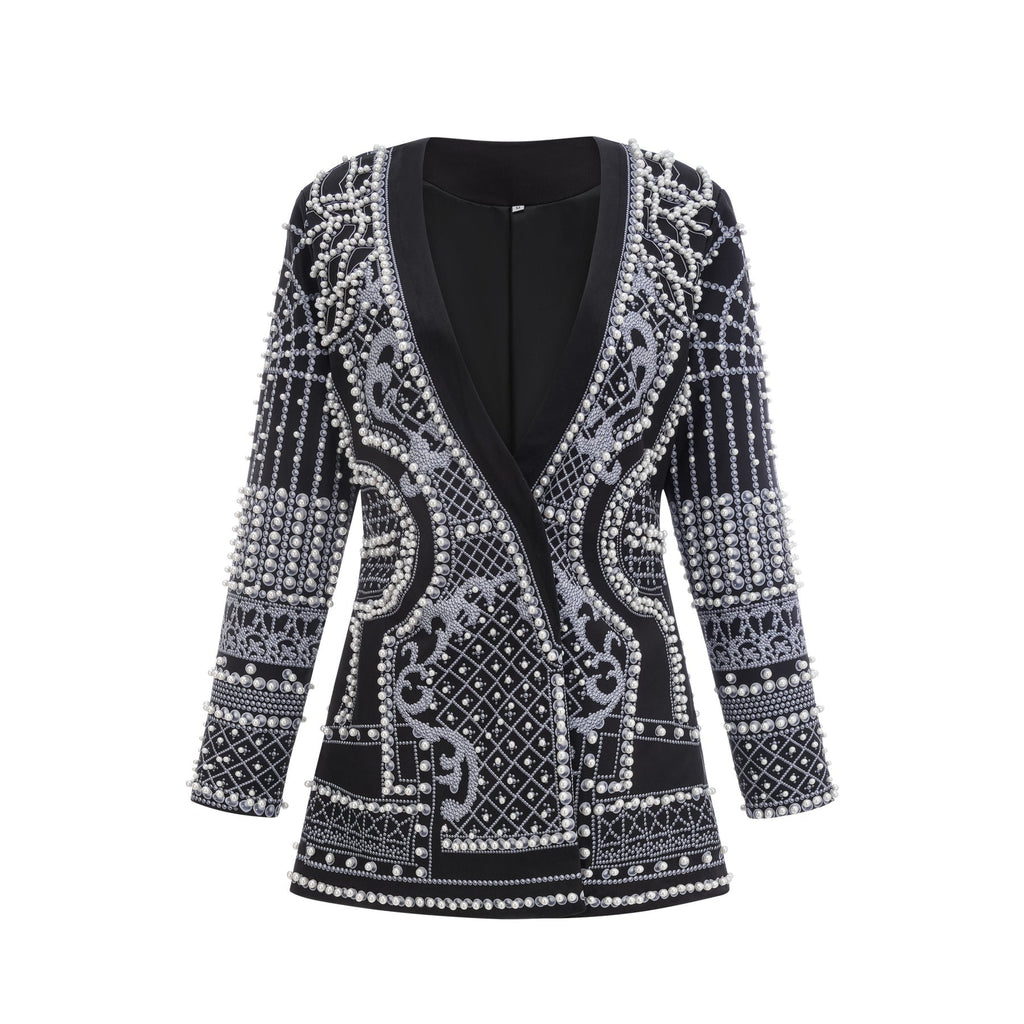 Ivanka Blazer Print VNeck Dress