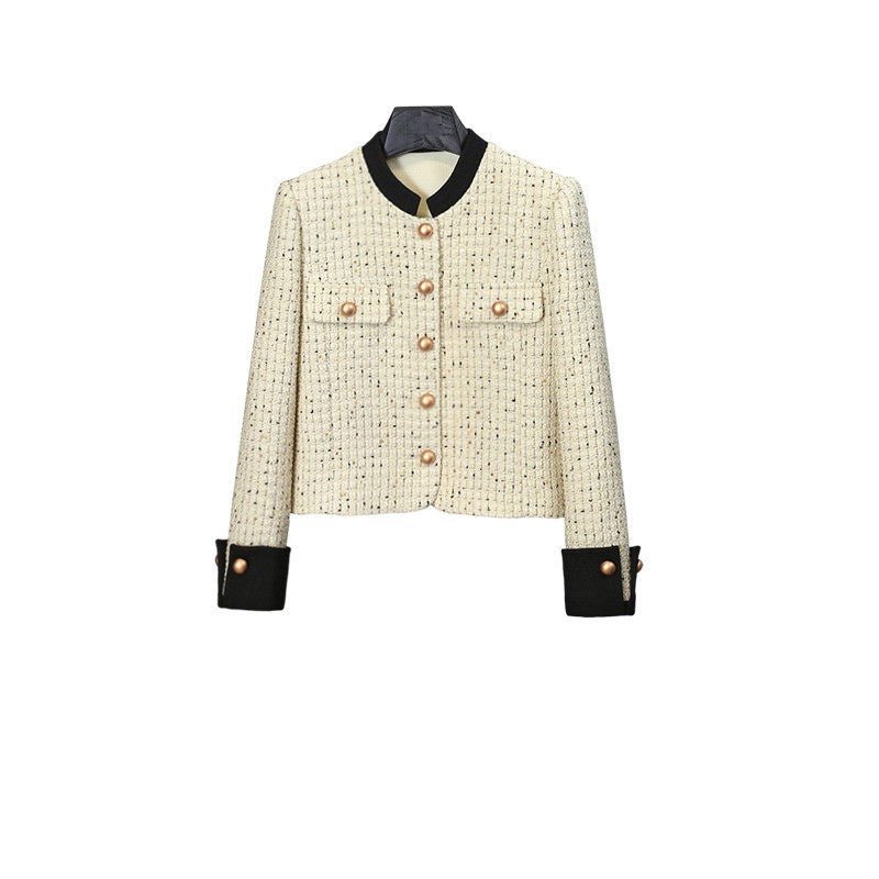 Jacket & Skirt Set - Timeless Tweed Design - Pearl Button Details - High - Waisted Skirt - Elegant & Structured Fit