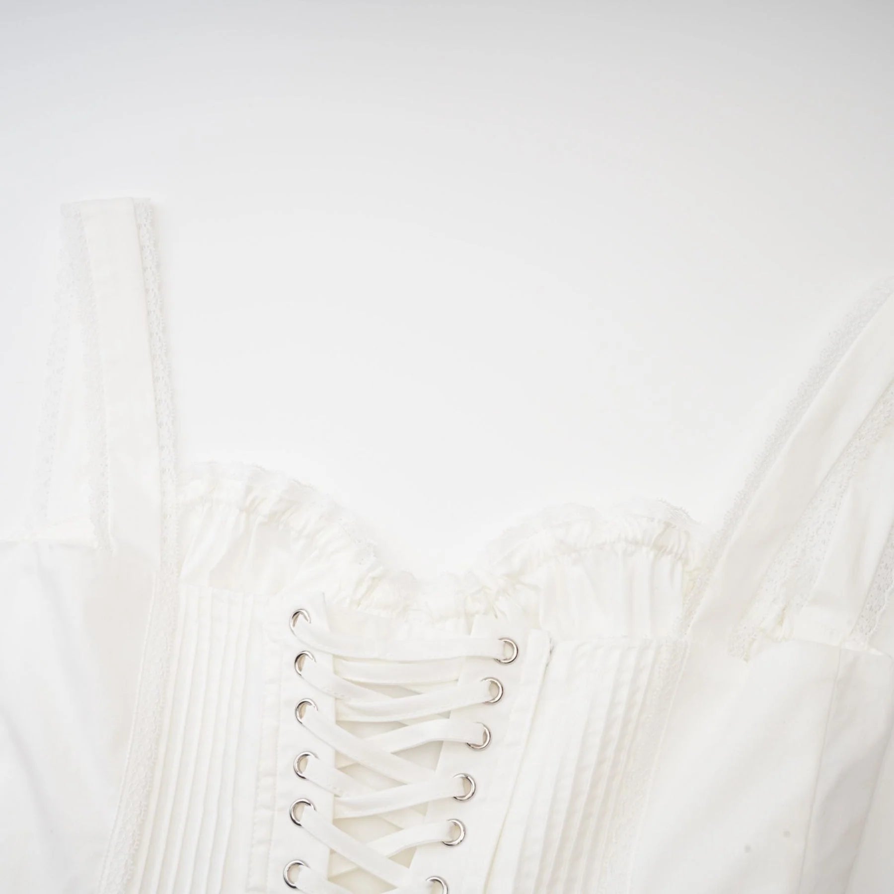 Jada Mini Dress - Bustier Style - Lace Lining - Layered Design - Corset Detail - Front & Rear Fastening