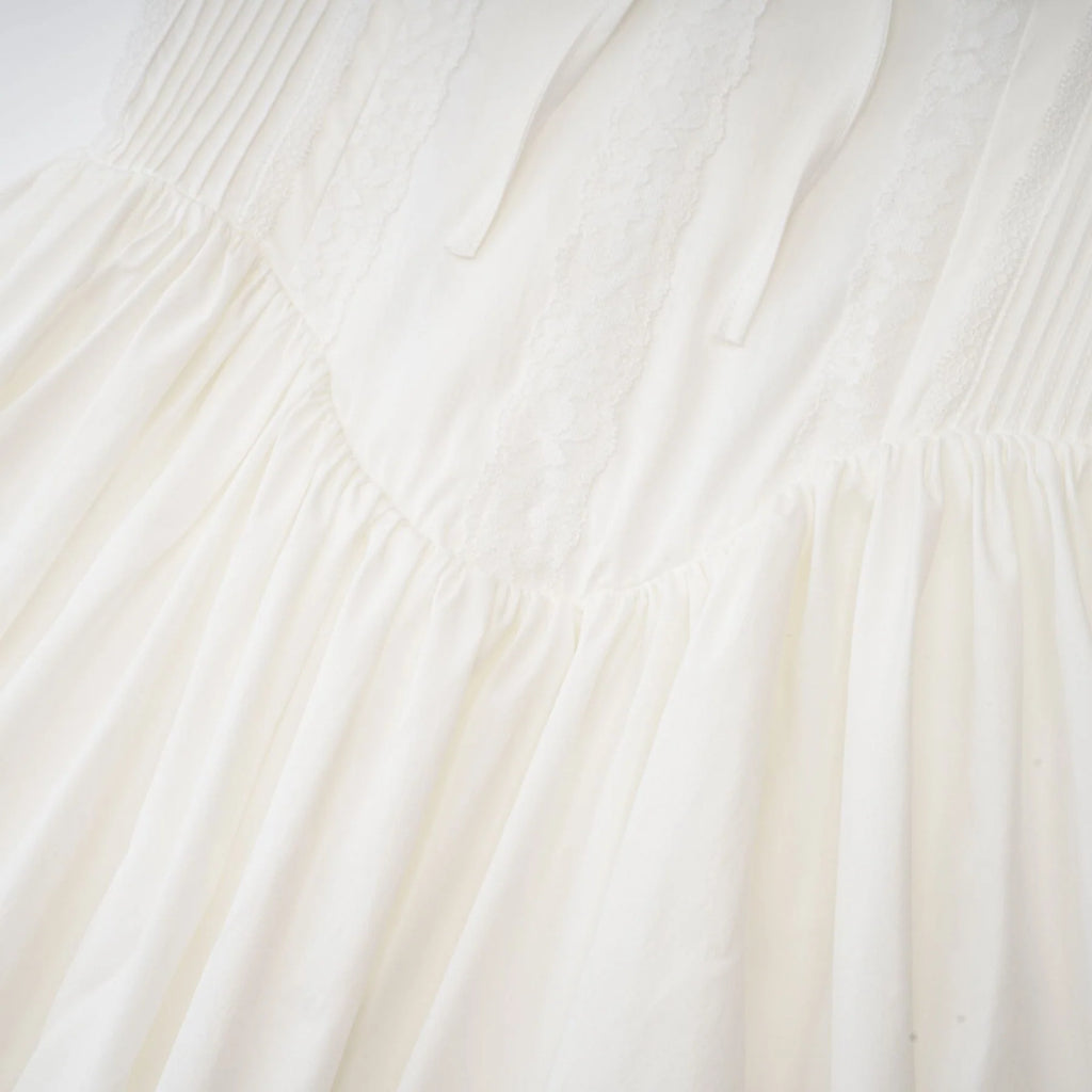 Jada Mini Dress Lace Corset Layered White & Spaghetti Straps