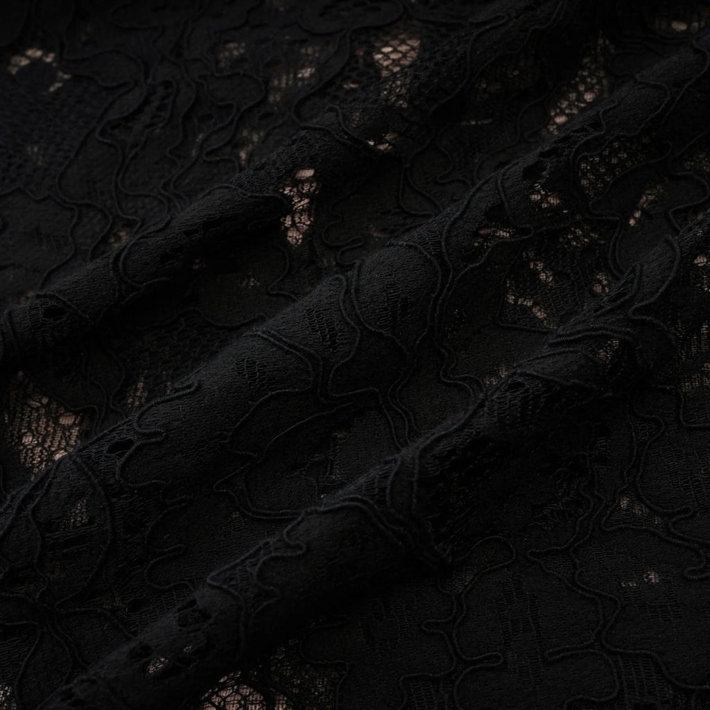 Janessa Mini Dress Black Lace Strapless Ribbon Pierced