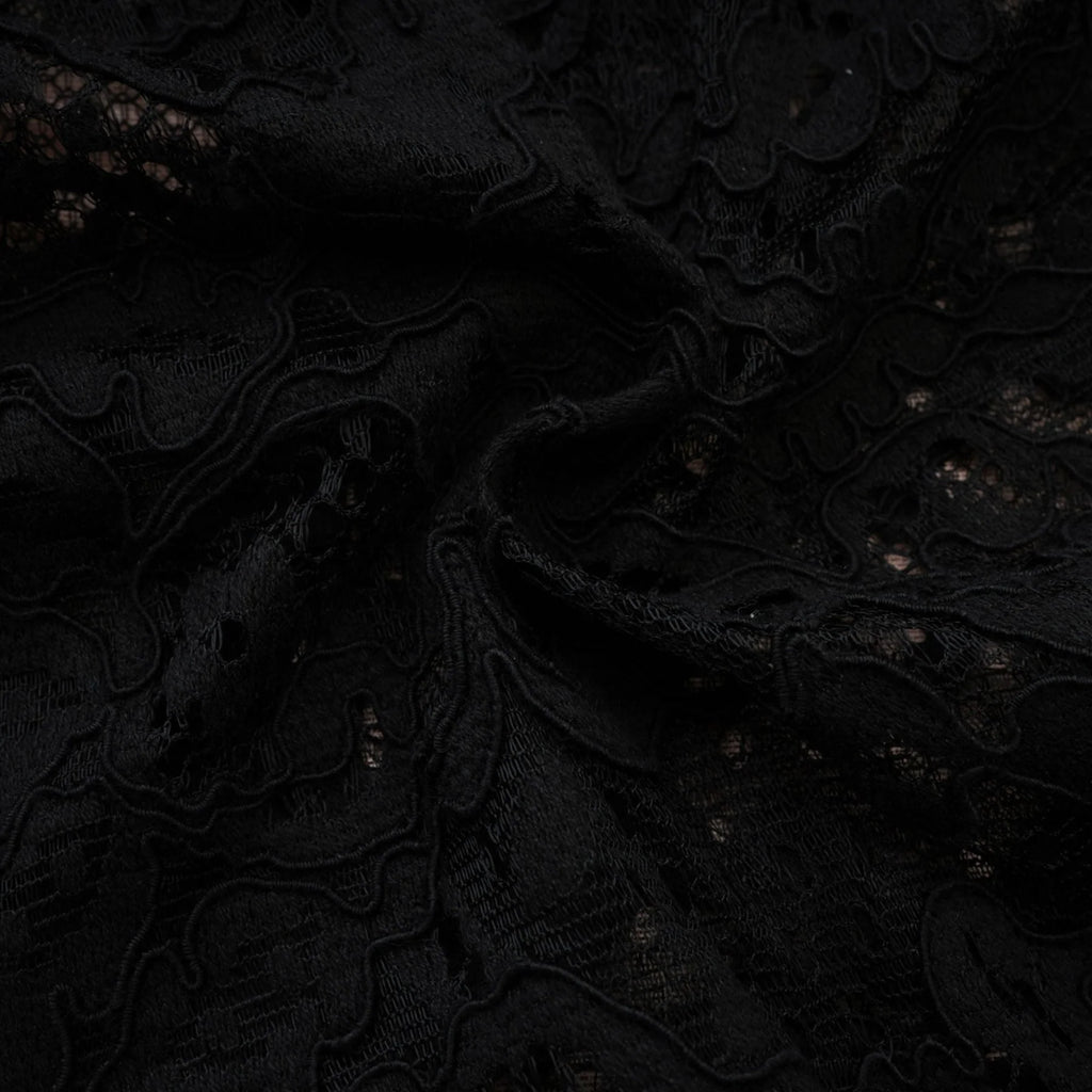 Janessa Mini Dress Black Lace Strapless Ribbon Pierced
