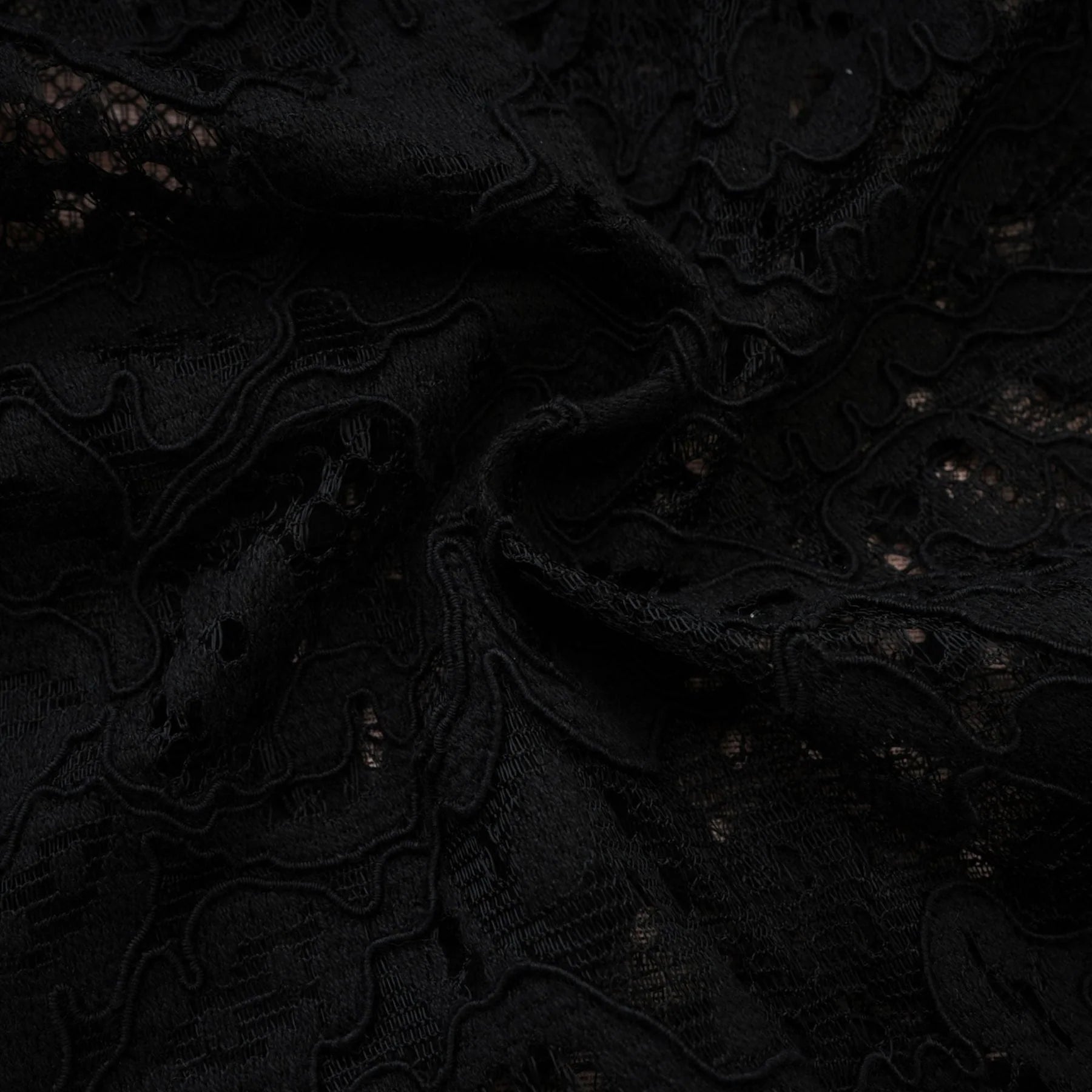Janessa Mini Dress Black Lace Strapless Ribbon Pierced