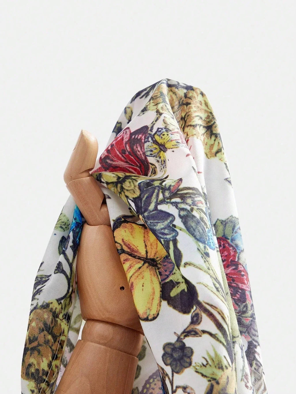 Jasmine Midi Dress - Notched Neckline - Flared Hem - High Waist - Boho Style - Floral Print