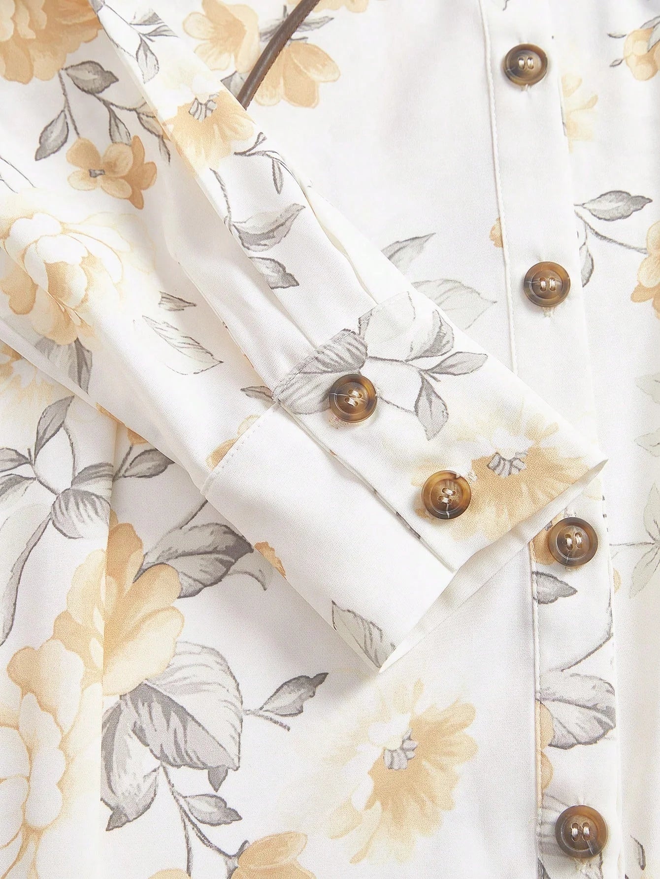 Jenna Midi Dress - Elegant Style - Floral Print - Belted Design - High Waist - Long Sleeve
