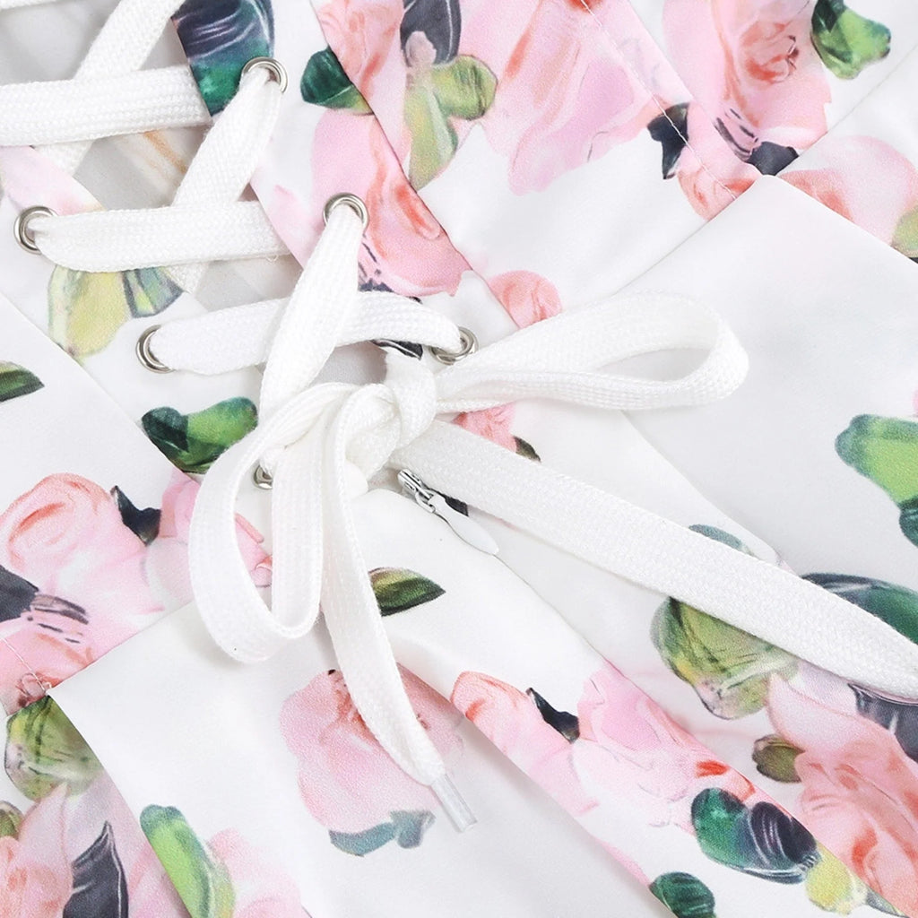 Jessica Floral Maxi Dress with Off - Shoulder Neckline and High - Side Slit