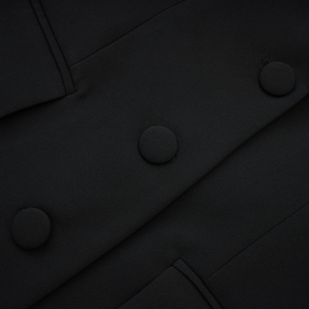 Julia Blazer - Long Sleeves - Notched Lapels - Crystal Embellishment - Fitted Waistline