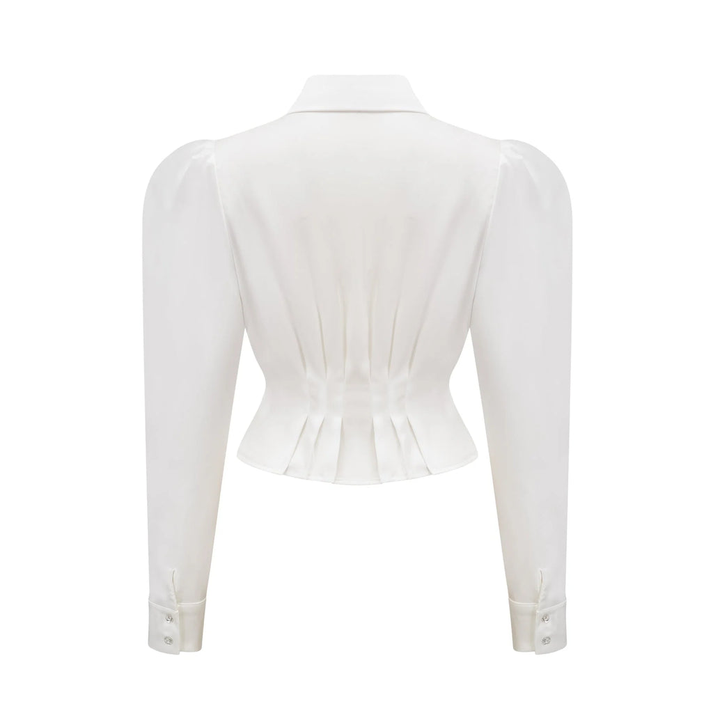 Julia Monochrome Vest, Shirt & Skirt Set