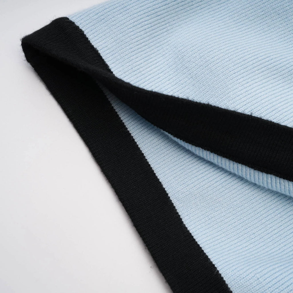 Julia Skirt & Top Set in Blue Long Sleeve Button Detail Matching