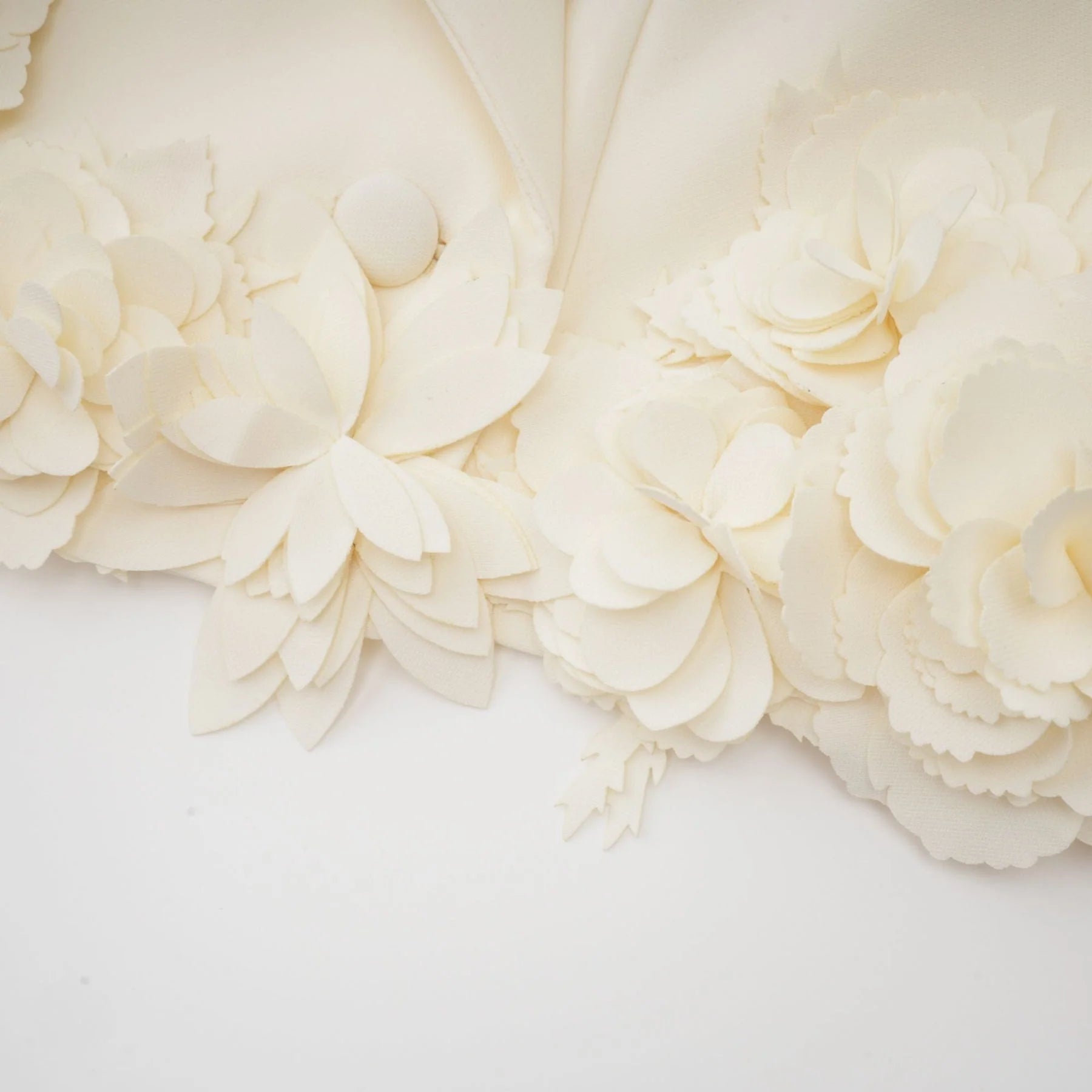 Kaitlin Floral Appliqué Jacket & Skirt Set