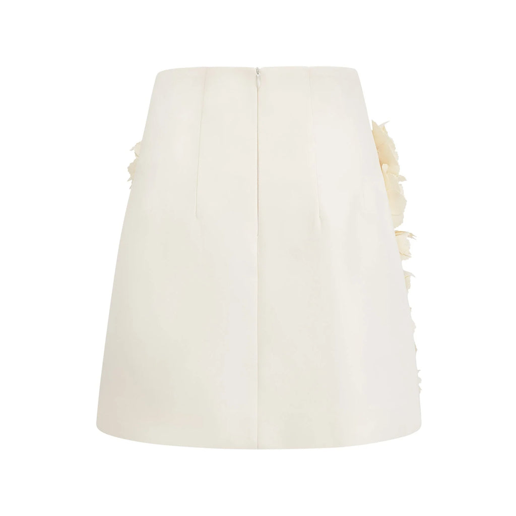 Kaitlin Floral Appliqué Jacket & Skirt Set