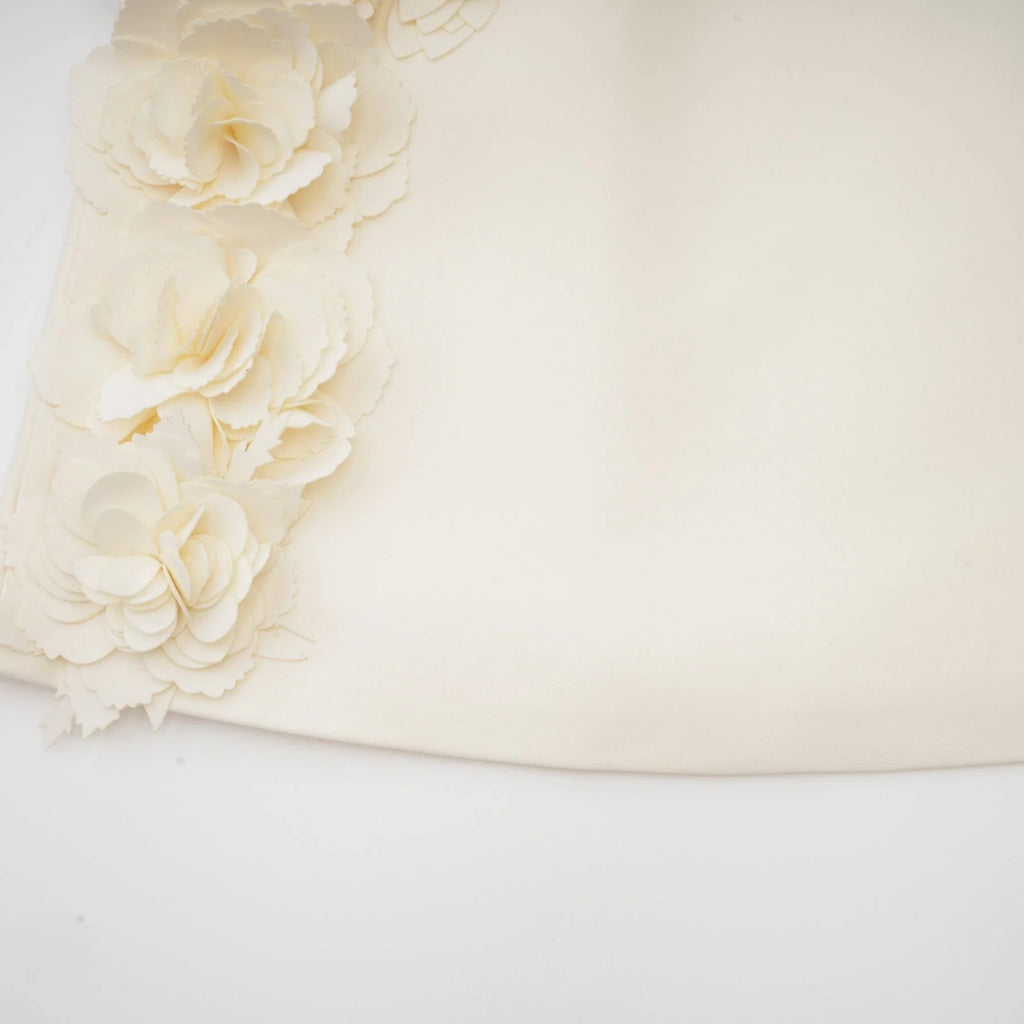 Kaitlin Floral Appliqué Jacket & Skirt Set