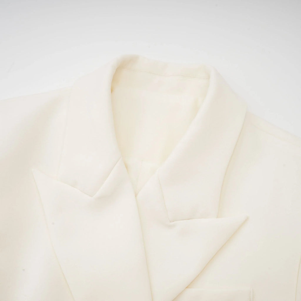 Kaitlin Jacket & Skirt – Neutrals – Floral Appliqué – Cropped