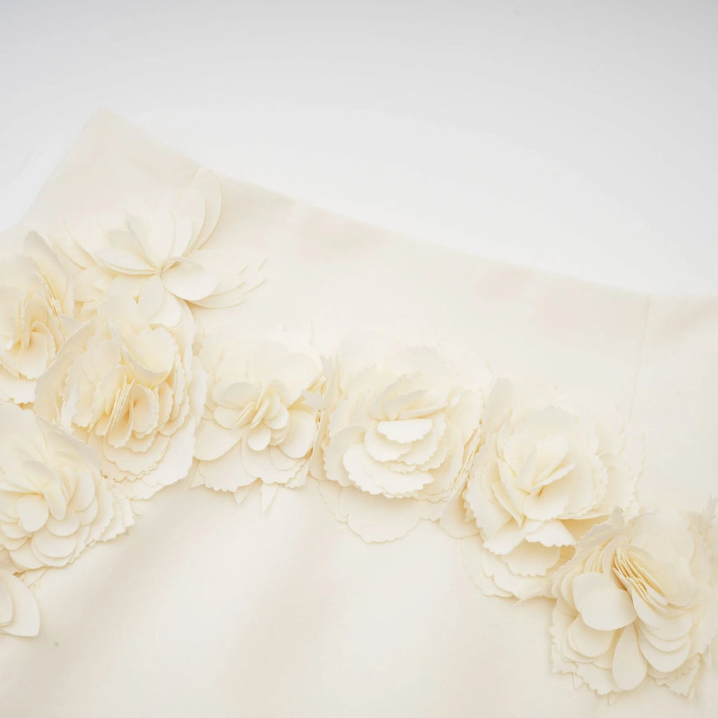 Kaitlin Jacket & Skirt – Neutrals – Floral Appliqué – Cropped
