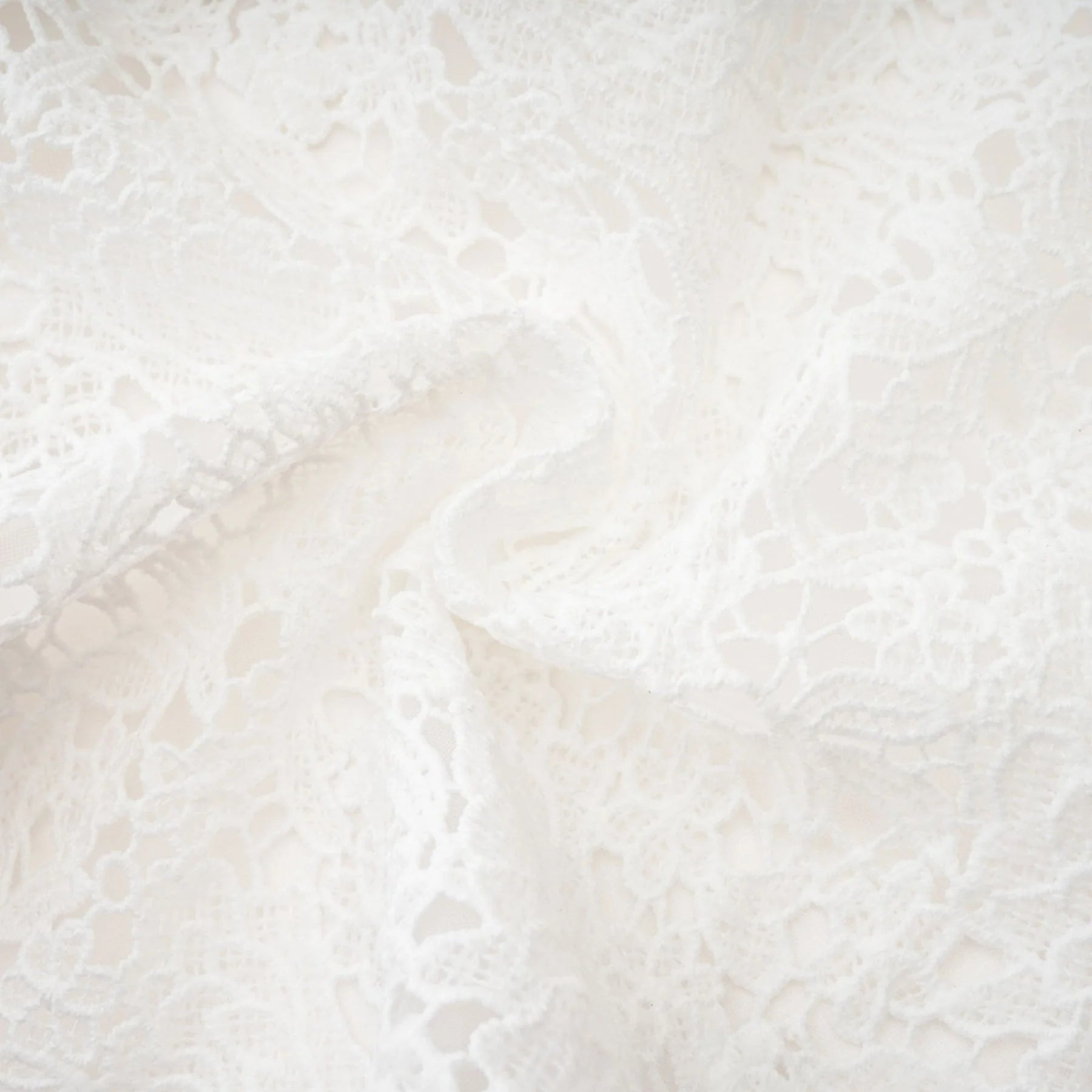 Kimberly Mini Dress White Lace Cut Out Ruffle Hem