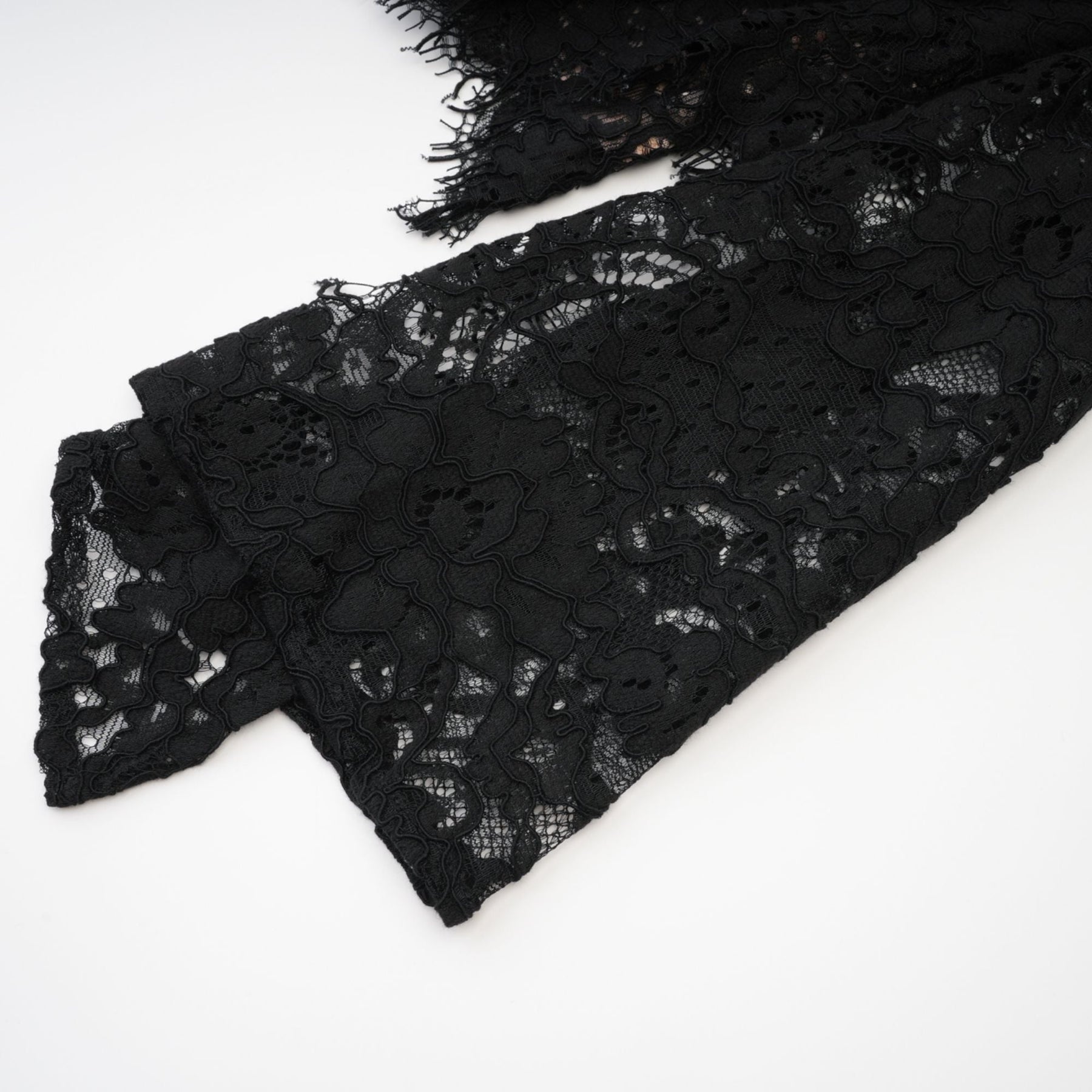 Kylitha Black Mini Dress with Lace Trim
