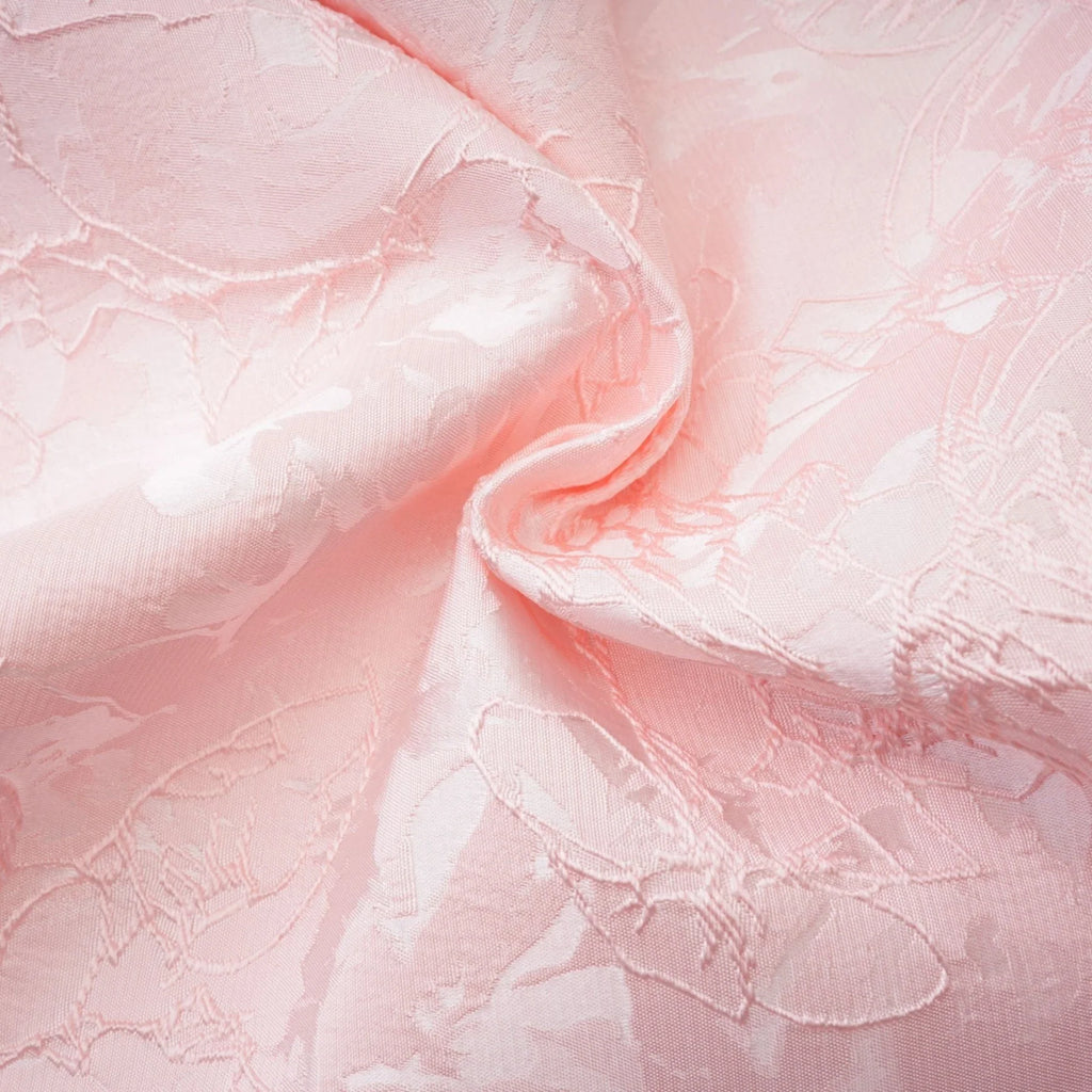 Lacey Mini Dress Pink Jacquard Off The Shoulder Flare Hem