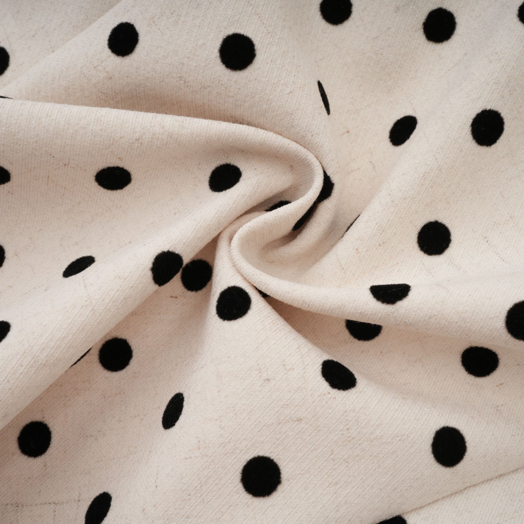 Laila Mini Dress - Polka - Dot Print Square Neck Puff Skirt