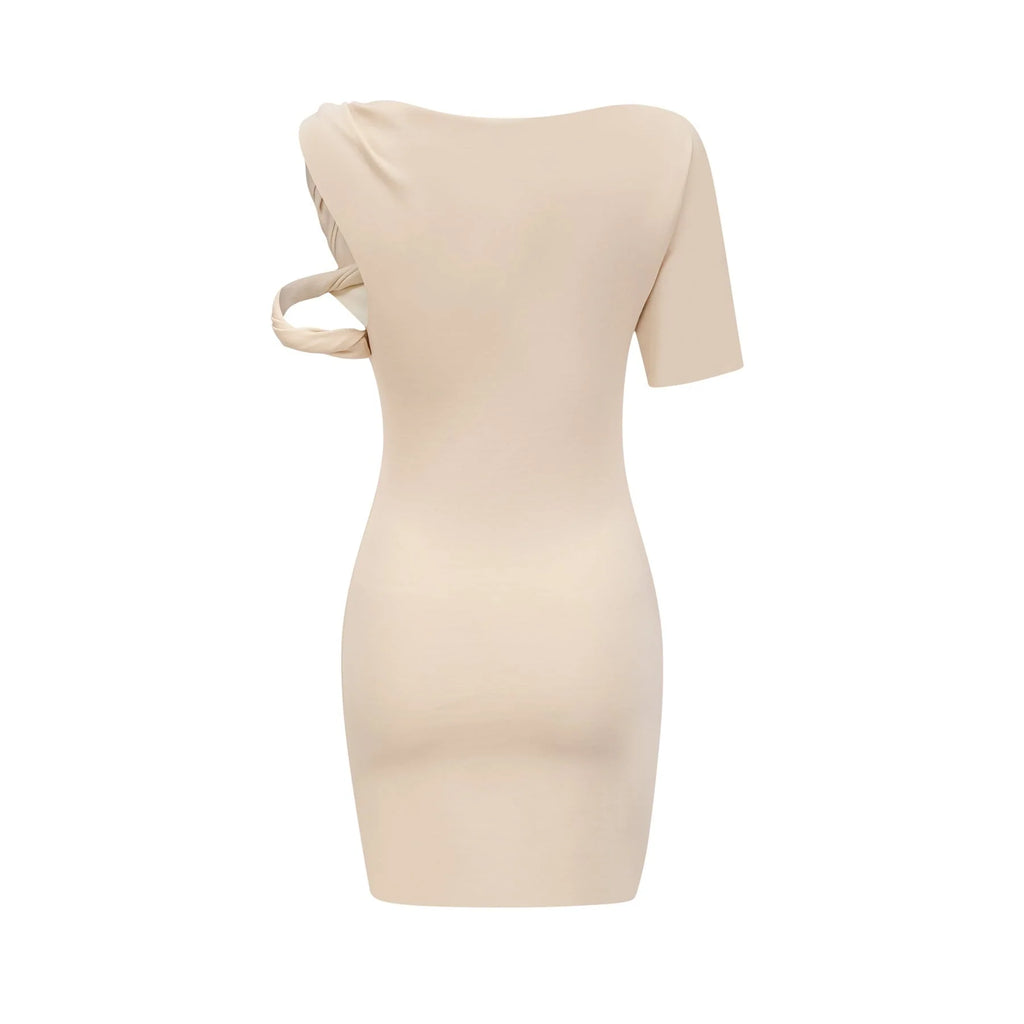 Laila Mini Dress with Asymmetrical Design