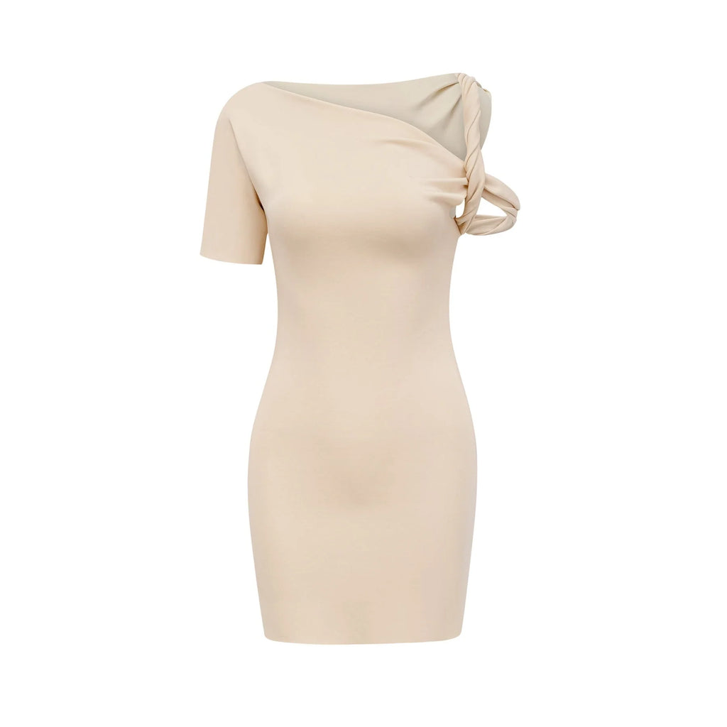 Laila Mini Dress with Asymmetrical Design