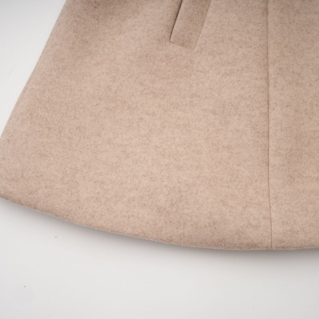 Layla Modern Coat with Detachable Cape and Scarf