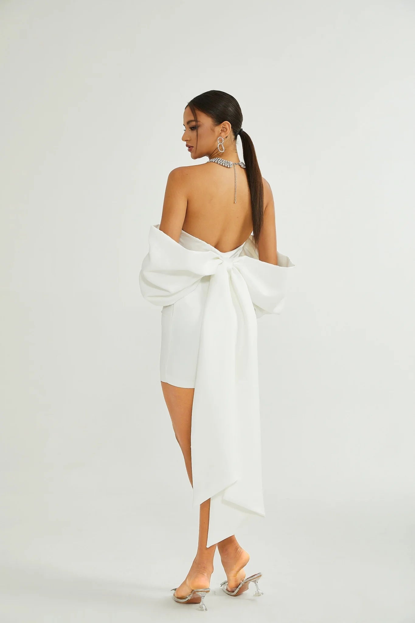 Leilani Mini Dress with Oversize Bow Detail