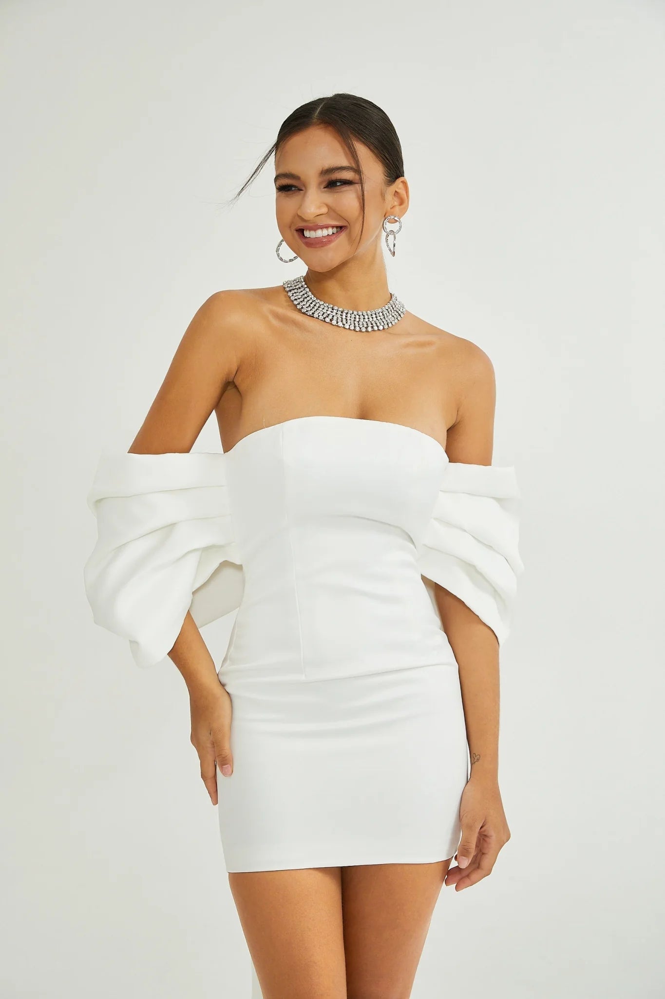 Leilani Mini Dress with Oversize Bow Detail