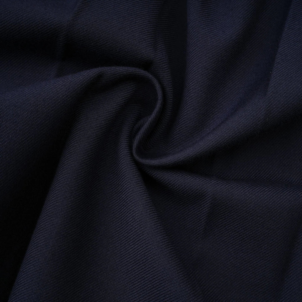 Lesly Skirt Navy Blue Embroidered Pleated ALine & Chic Mini Hem