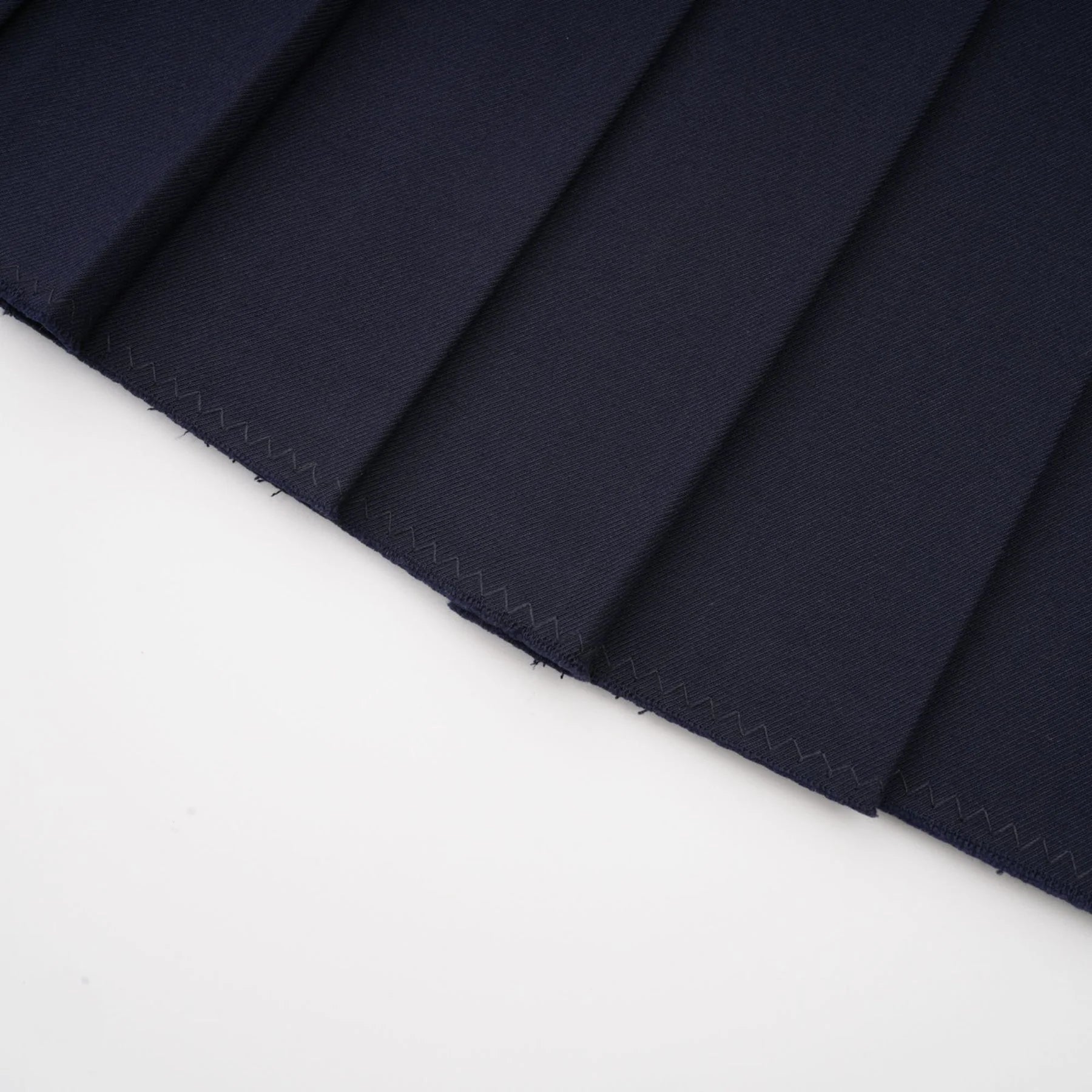Lesly Skirt Navy Blue Embroidered Pleated ALine & Chic Mini Hem