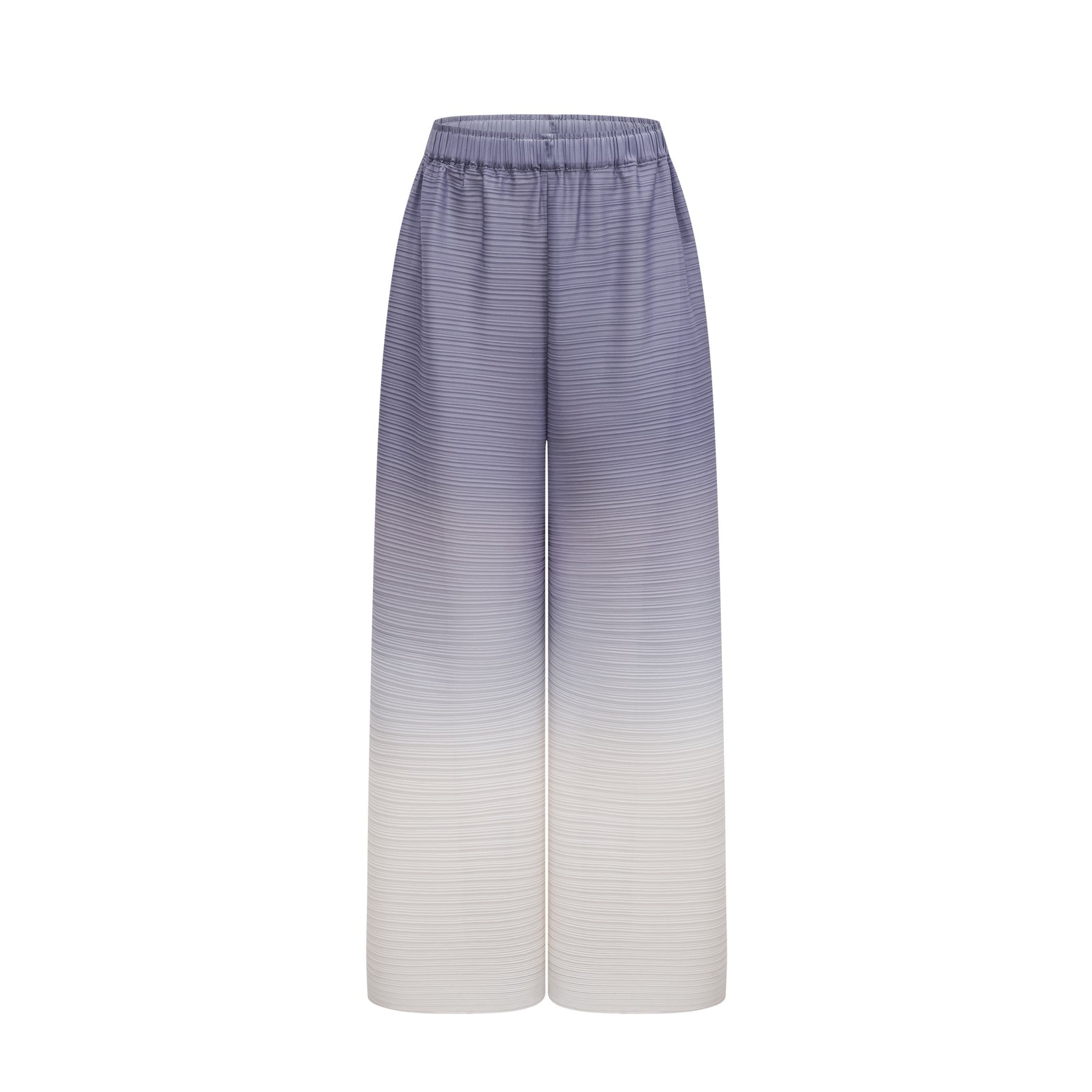 Letizia Blouse & Trousers Purple Gradient Wrinkled Set
