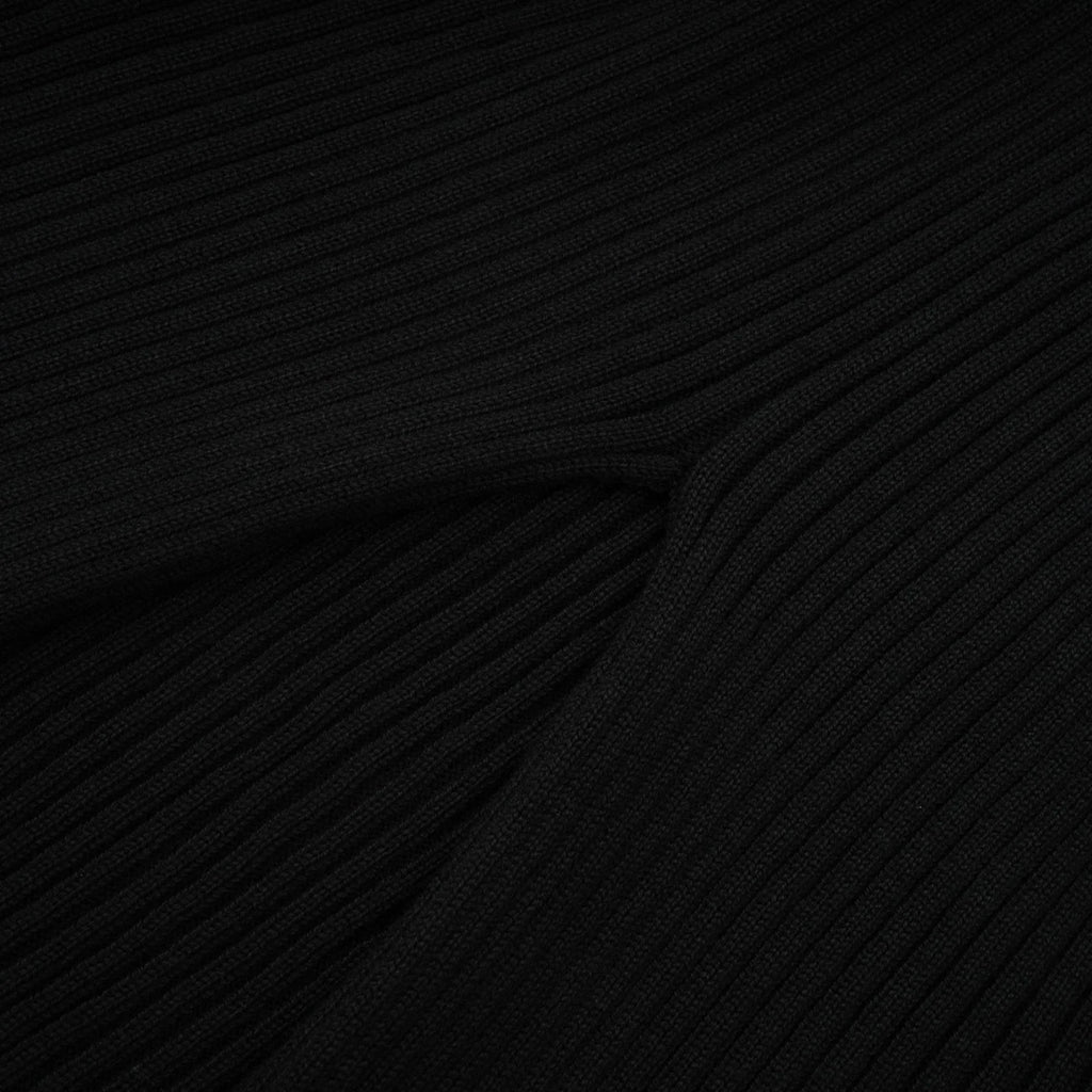 Liana Top Liana Twist Detail High Neck Sleeveless Black Ribbed