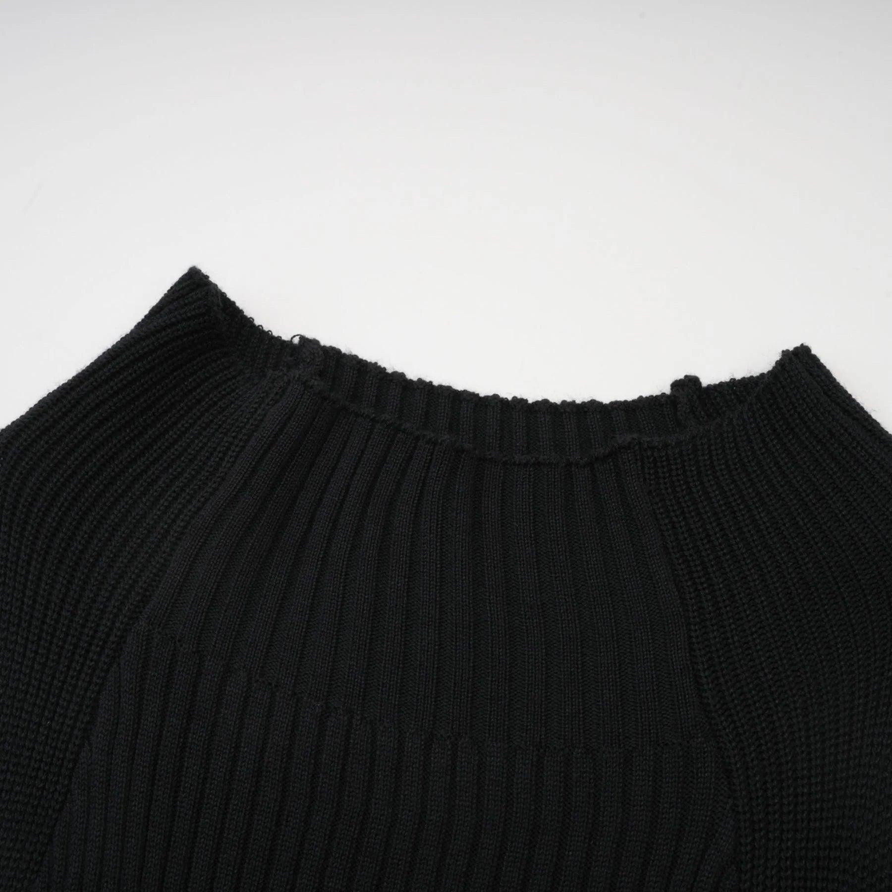 Liana Top Liana Twist Detail High Neck Sleeveless Black Ribbed