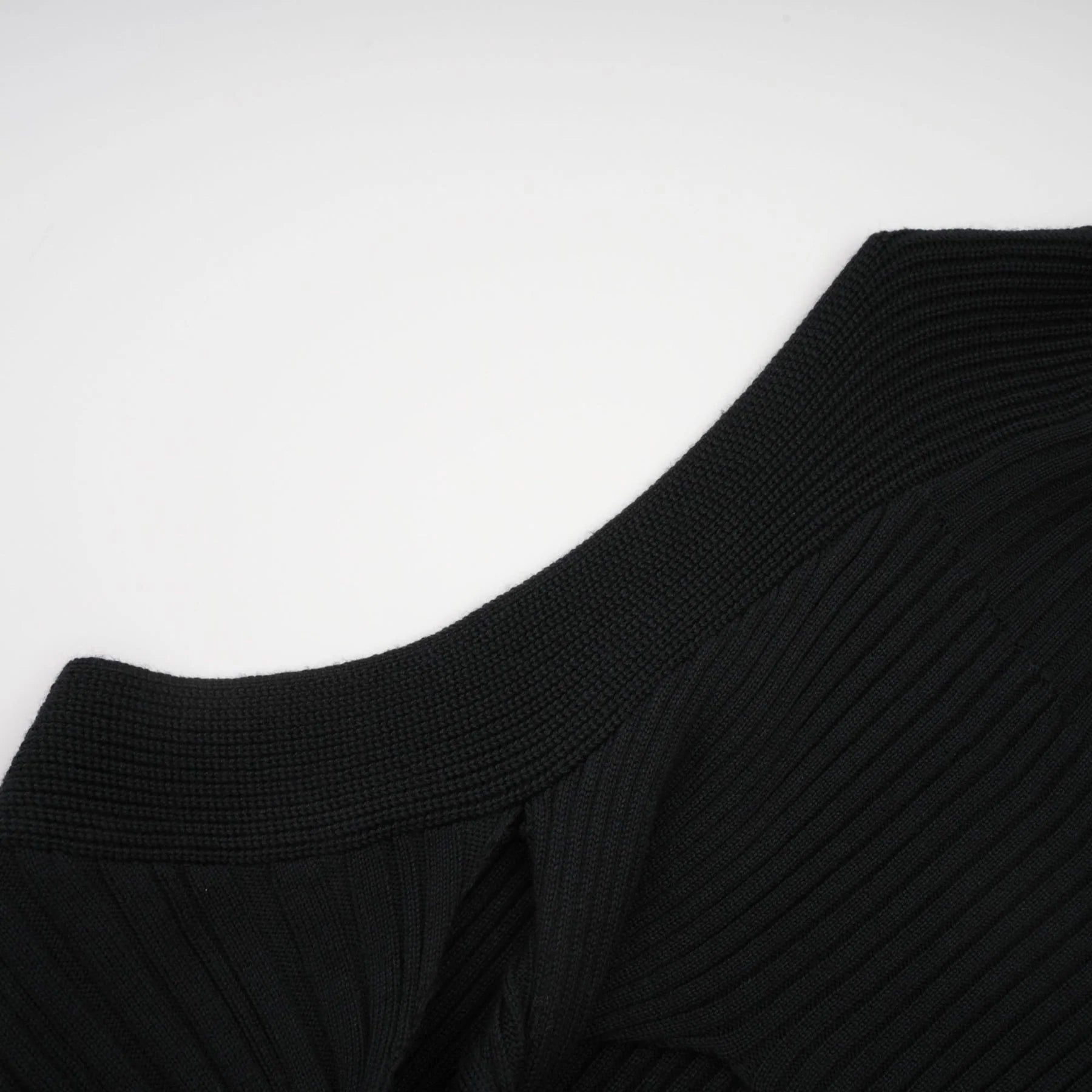 Liana Top Liana Twist Detail High Neck Sleeveless Black Ribbed