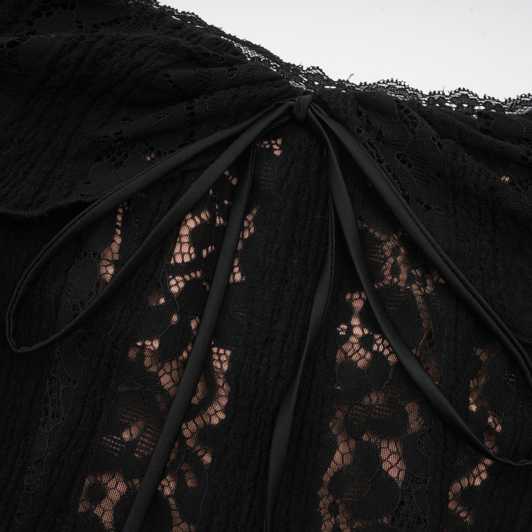 Liliana Floral Midi Dress in Black with OffShoulder Design & Flared Cuffs