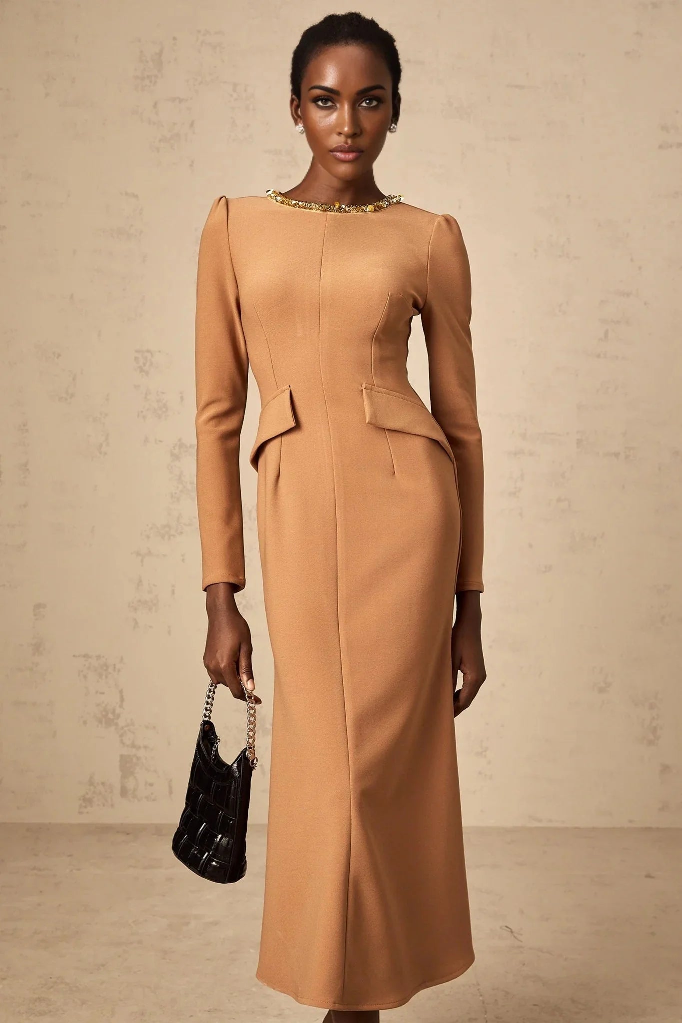 Lodovica Midi Dress Sequin Embellished Calf - Length