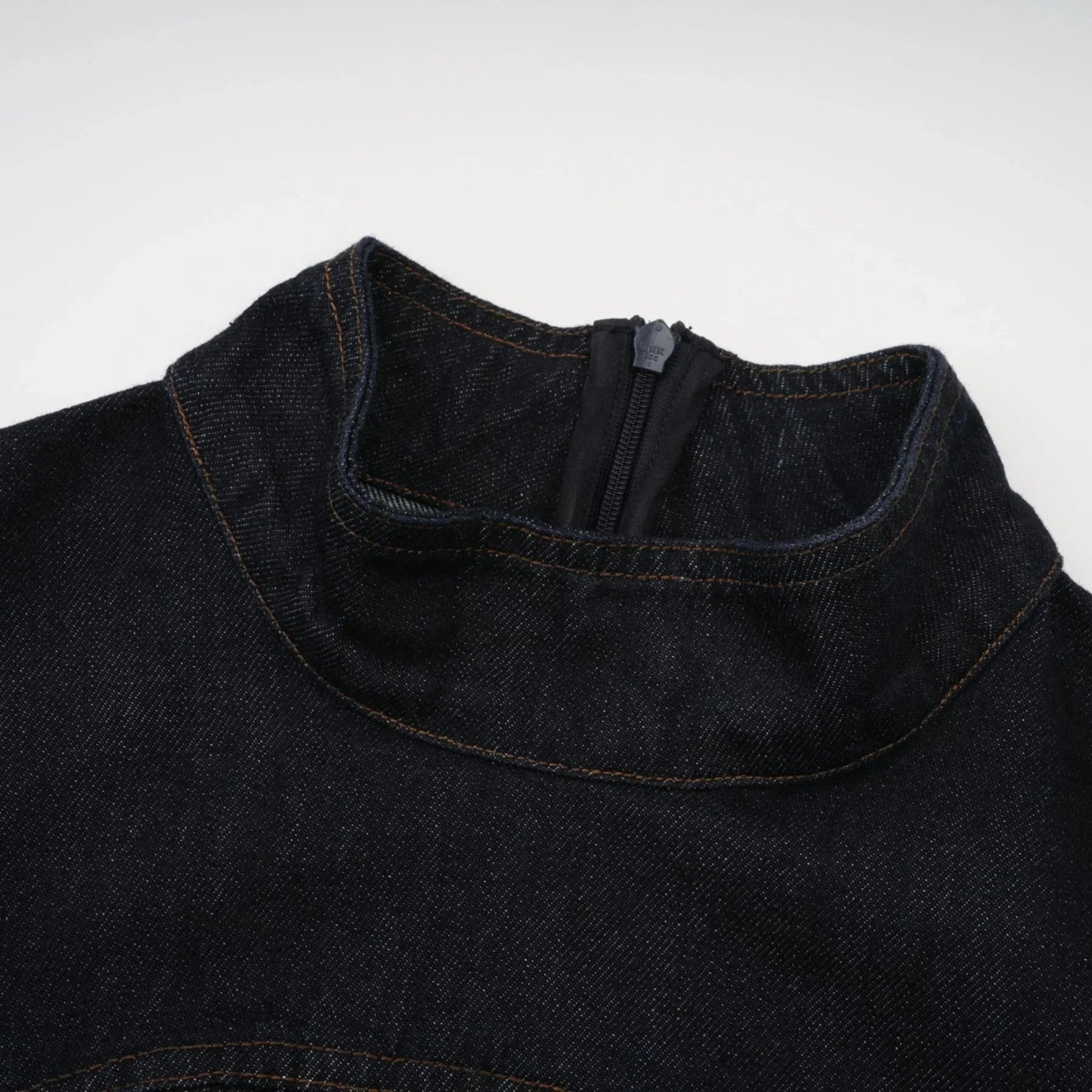 Lodovica Mini Dress Dark - Blue Contrast - Stitch Denim