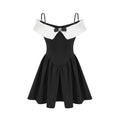 Lodovica Mini Dress Lodovica Reversible Off Shoulder Bowknot Panelled
