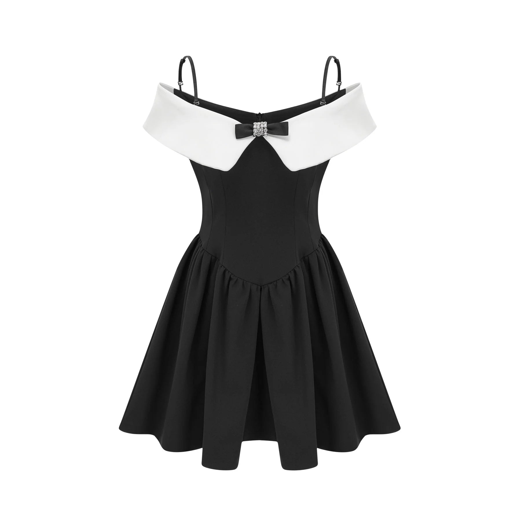 Lodovica Mini Dress Lodovica Reversible Off Shoulder Bowknot Panelled