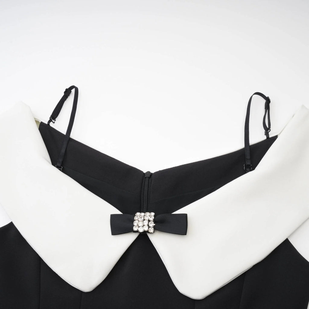Lodovica Mini Dress Lodovica Reversible Off Shoulder Bowknot Panelled
