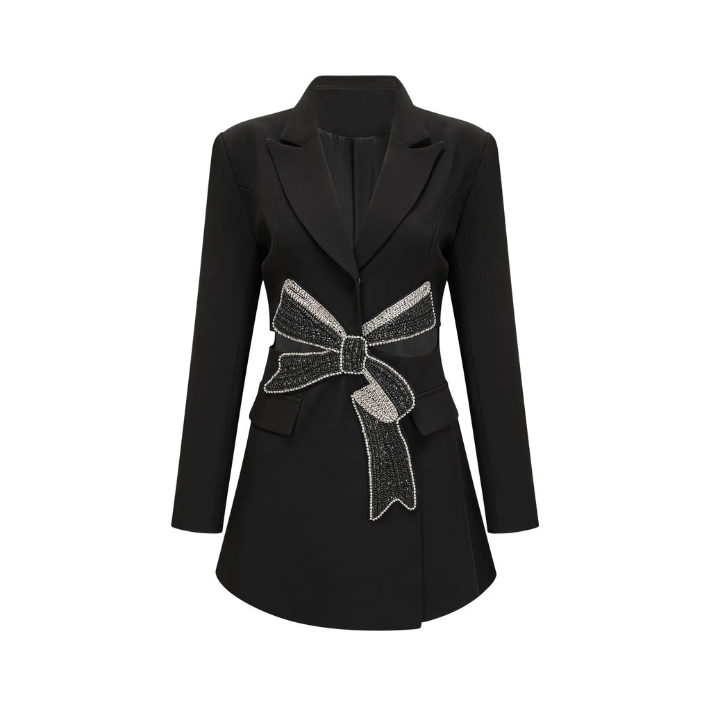 Lola Blazer with Crystal Bow Cut Out