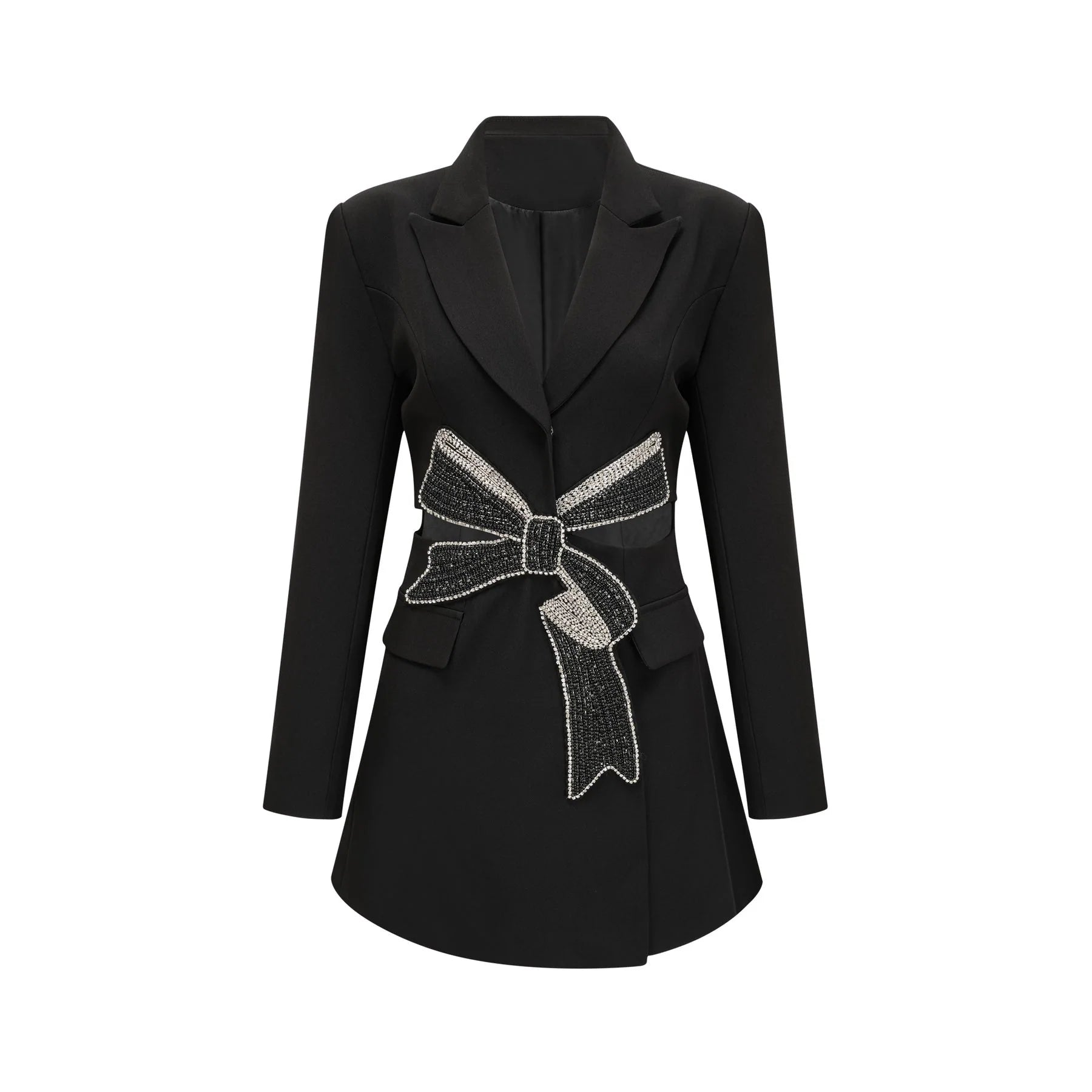 Lola Blazer with Crystal Bow Cut Out