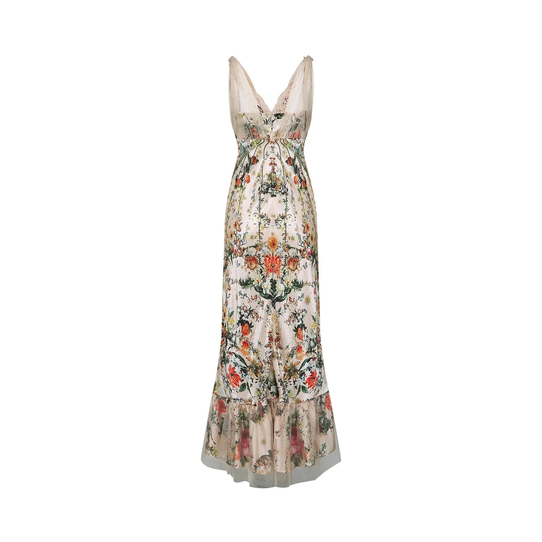 Lola Floral Maxi Dress with Crystal Embellishment
