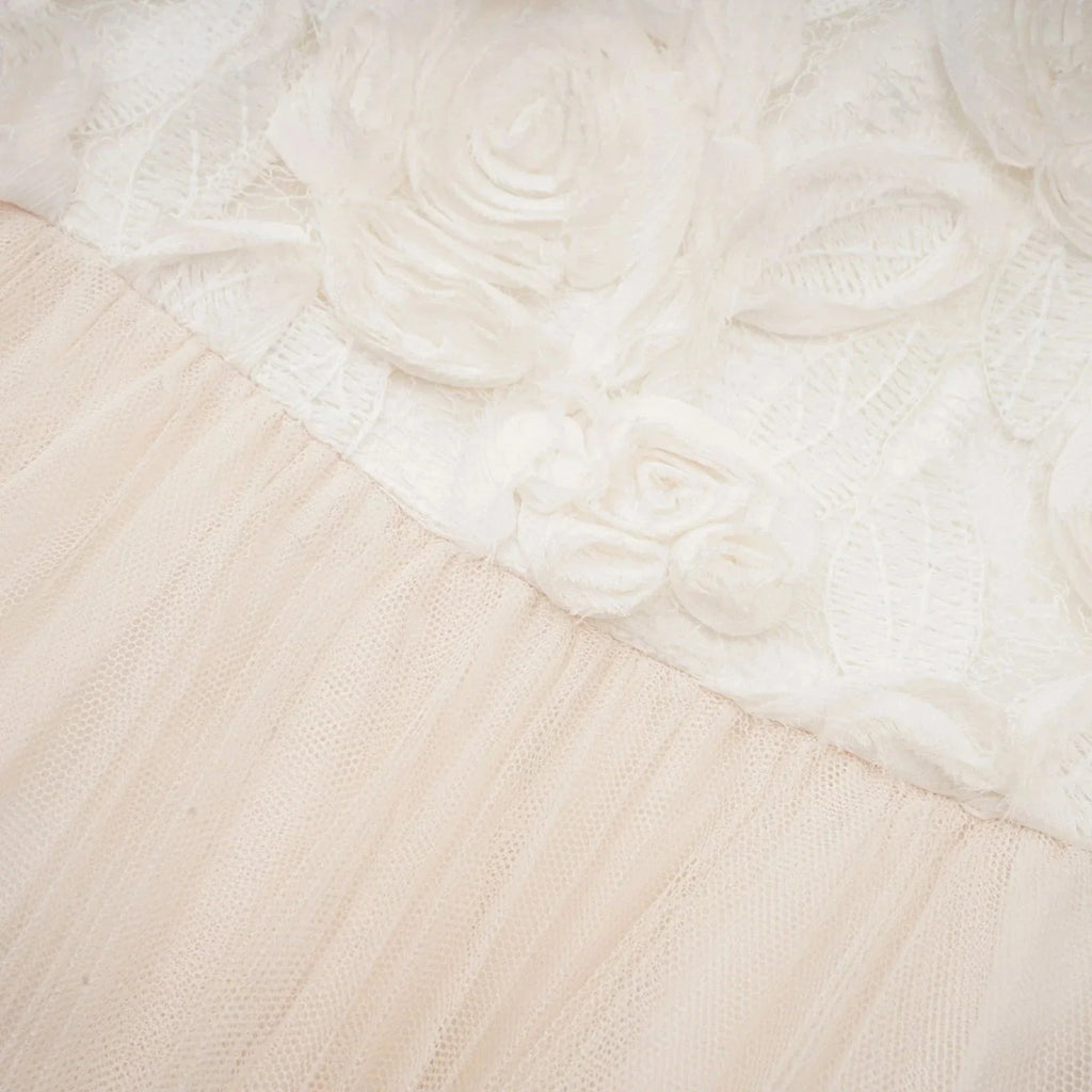 Lorelai Floral Appliqué Midi Dress