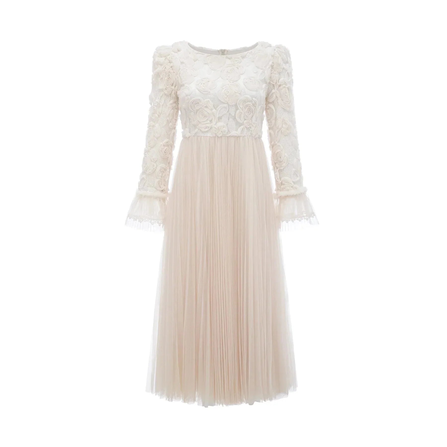 Lorelai Floral Appliqué Midi Dress