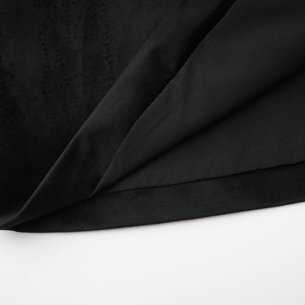 Lorelei Mini Dress with Crystal Embellished Velvet Black Silhouette