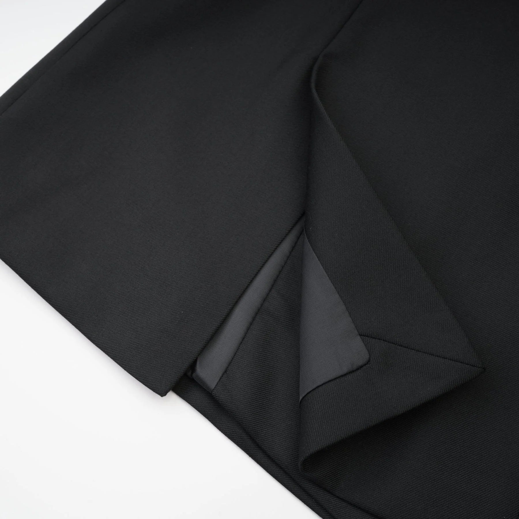 Luciana Blazer Black Wool Double Breasted Cinched & Padded