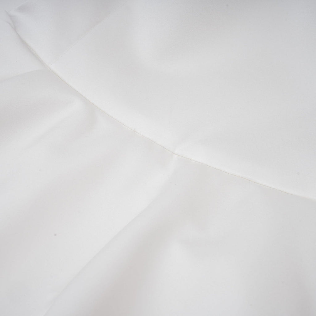 Lucie White Strapless Mini Dress With 3D Floral Hem