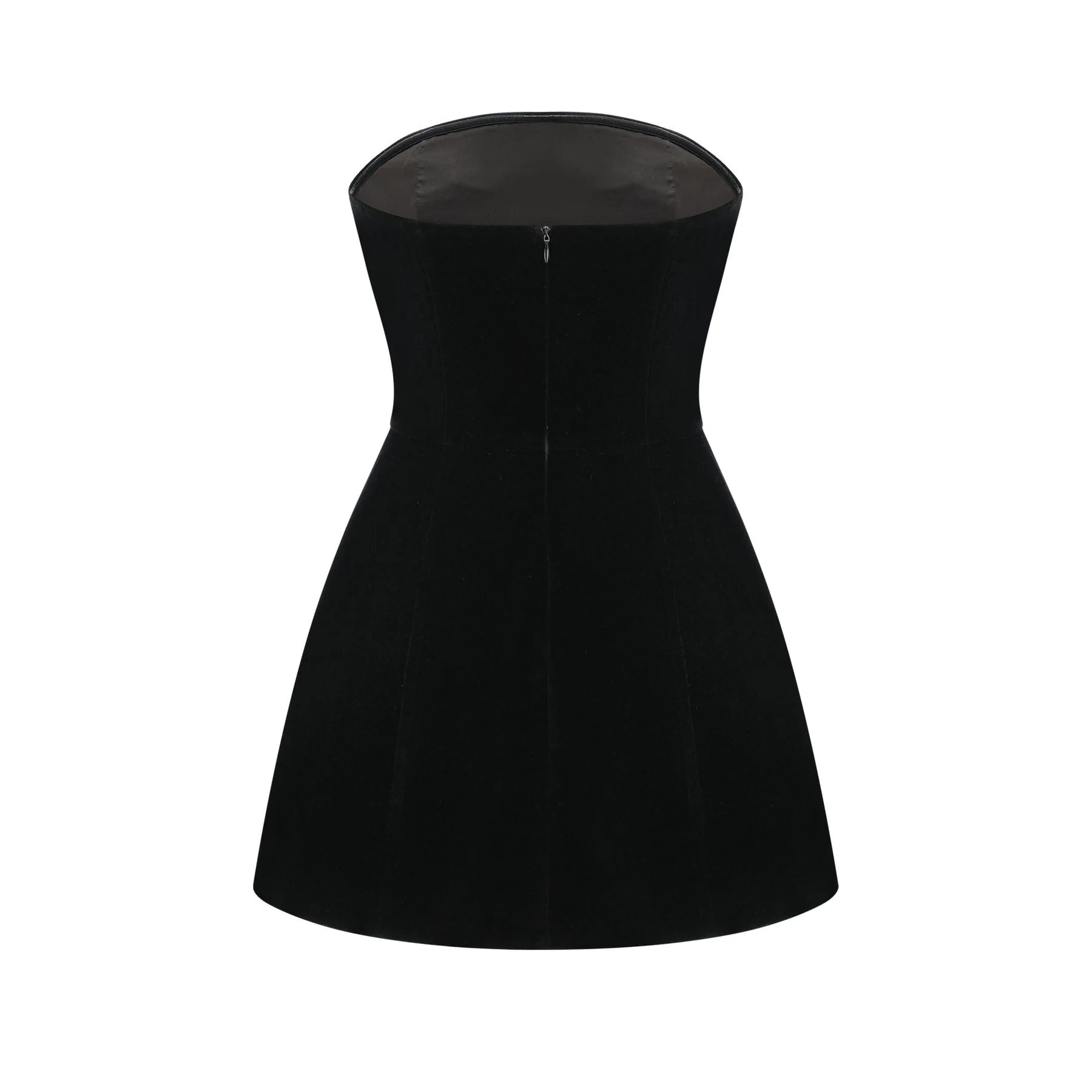 Lylah Mini Dress Black Velvet Offthe Shoulder Crystal Embellished