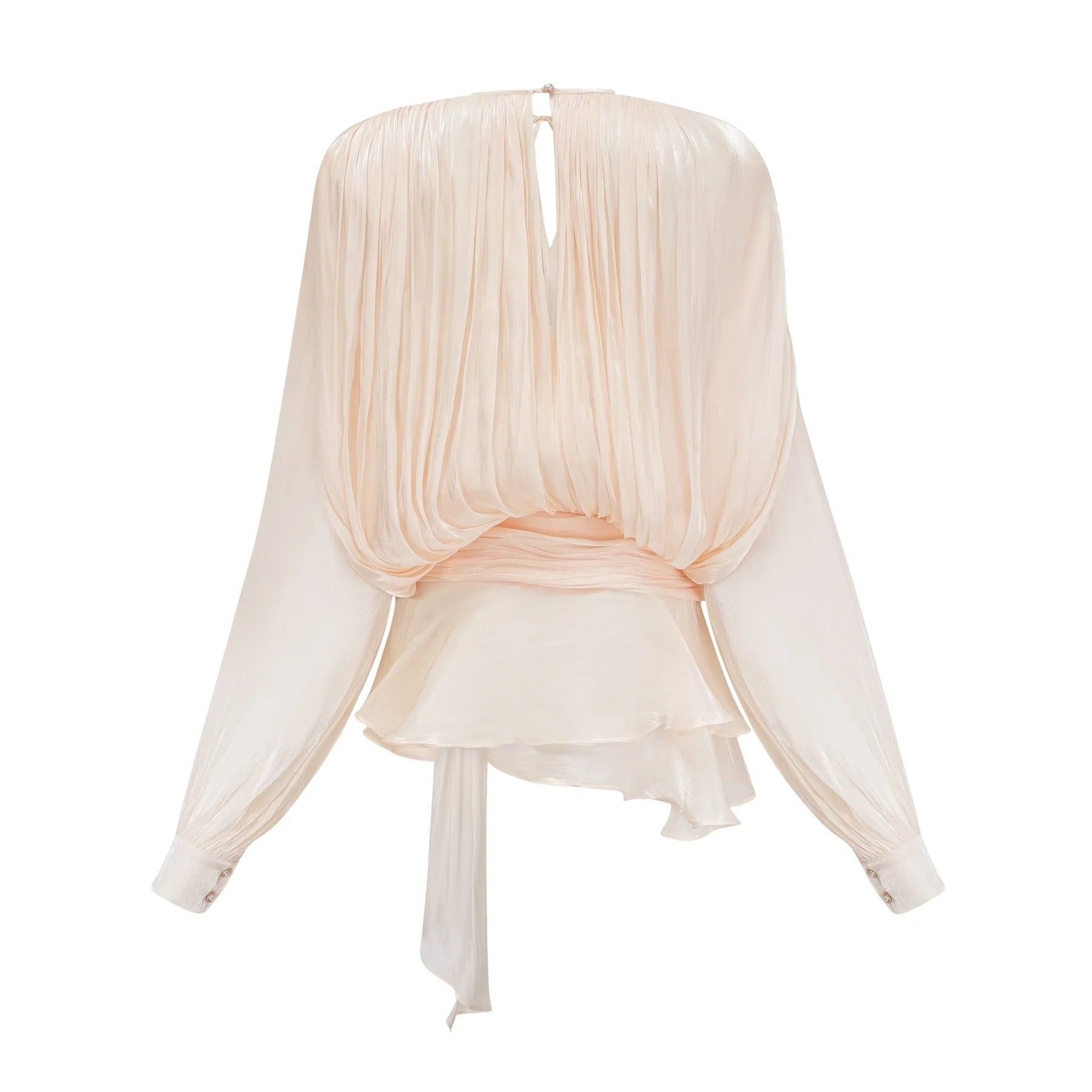 Macy Mini Dress with Twist Design and Ruffled Hem