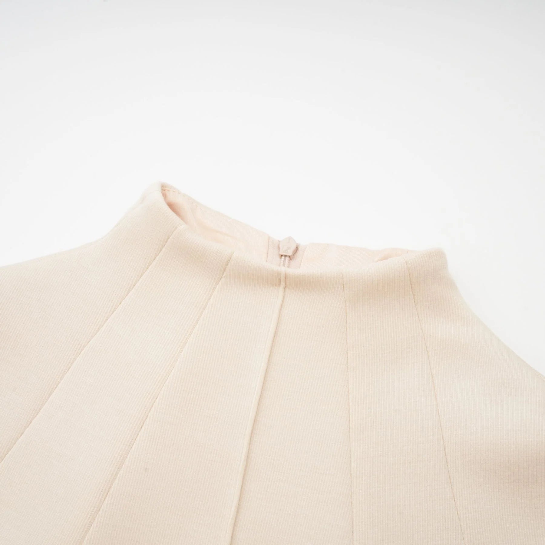 Madalynn Sleeveless Mock Neck Pleated Knitted Midi Dress